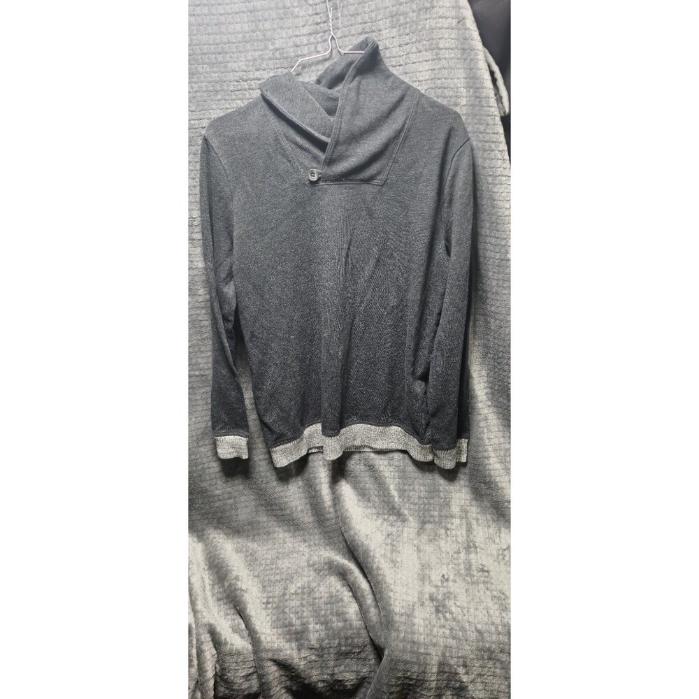Cat & Jack Girls XL (16) Sweater • Scalloped Trim • Long Sleeve • Dark Gray • - Picture 4 of 4
